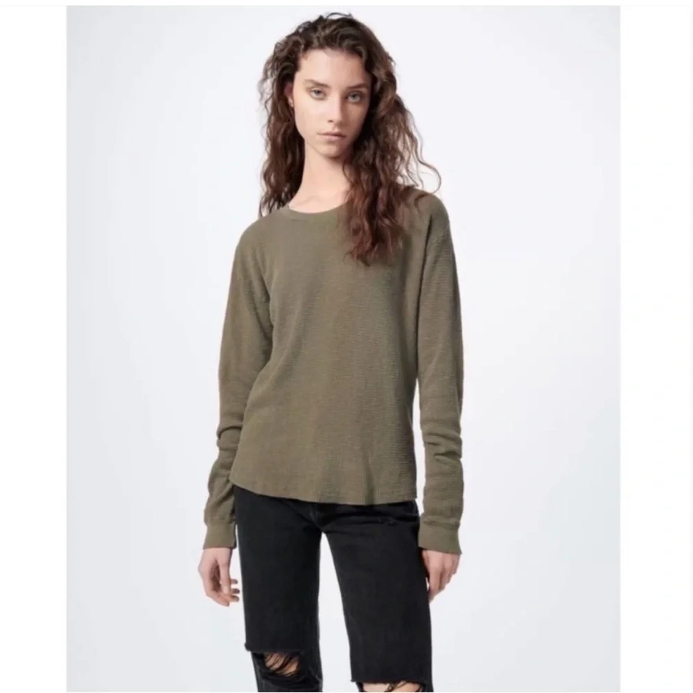 RE/DONE Cozy Waffle Thermal Top NWT - Picture 2 of 10